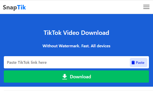 SnapTik Tool Screenshot